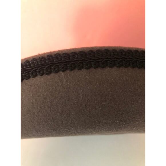 GEORGEORGE W BOLLMAN 100% WOOL BROWN HAT W/BLACK TRIM "EXCELLO" MADE IN USA - Picture 10 of 12